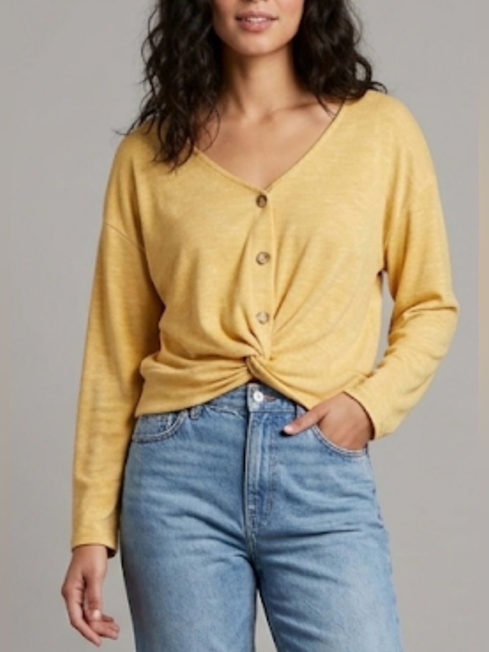 NWT June & Hudson Twist Front Sweater, Size M
